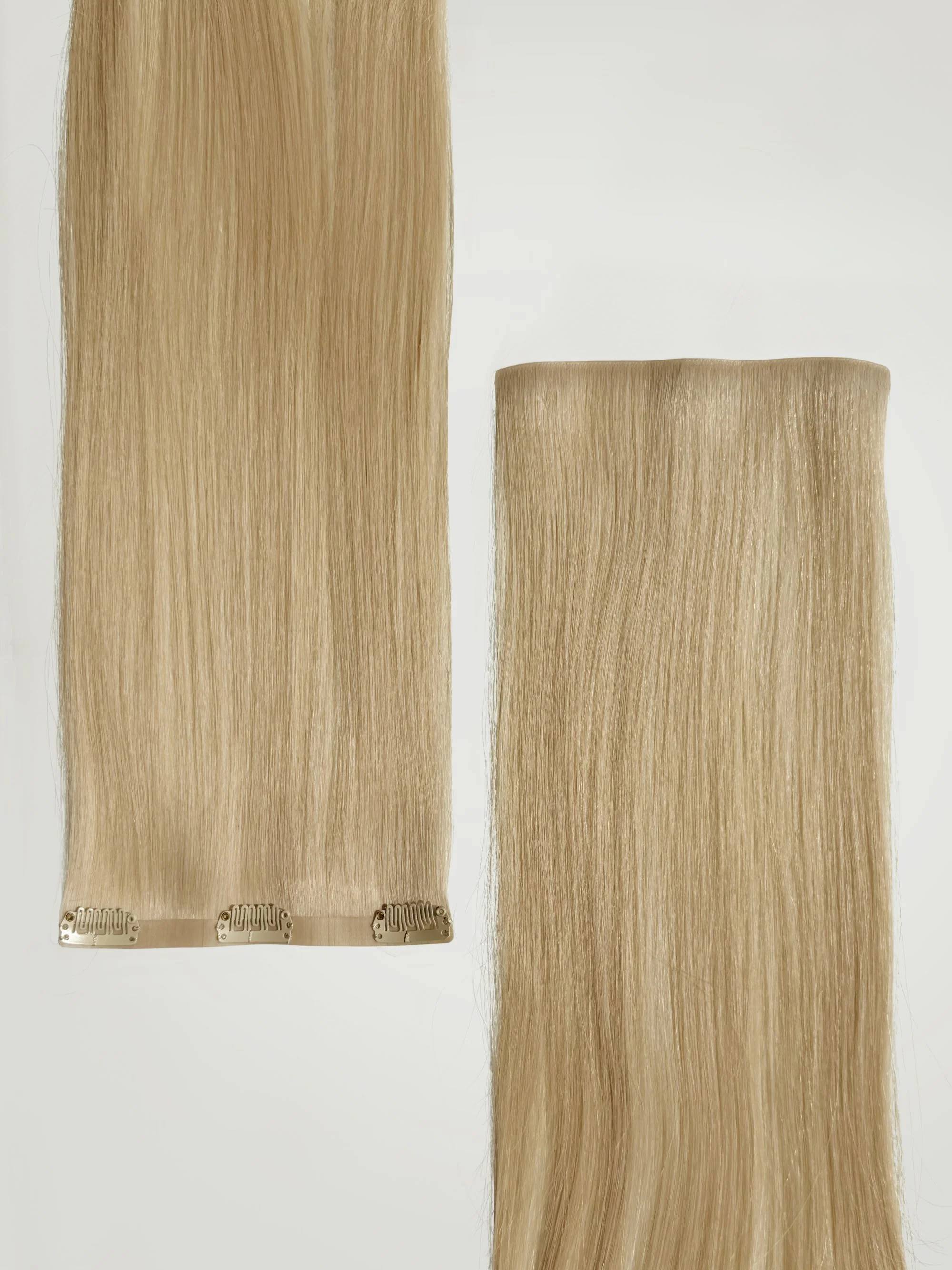 Buttercream Blonde Invisible Clip-Ins 22"/55.88cm (140g) - Image 3